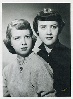 Margaret Cloonan with her sister